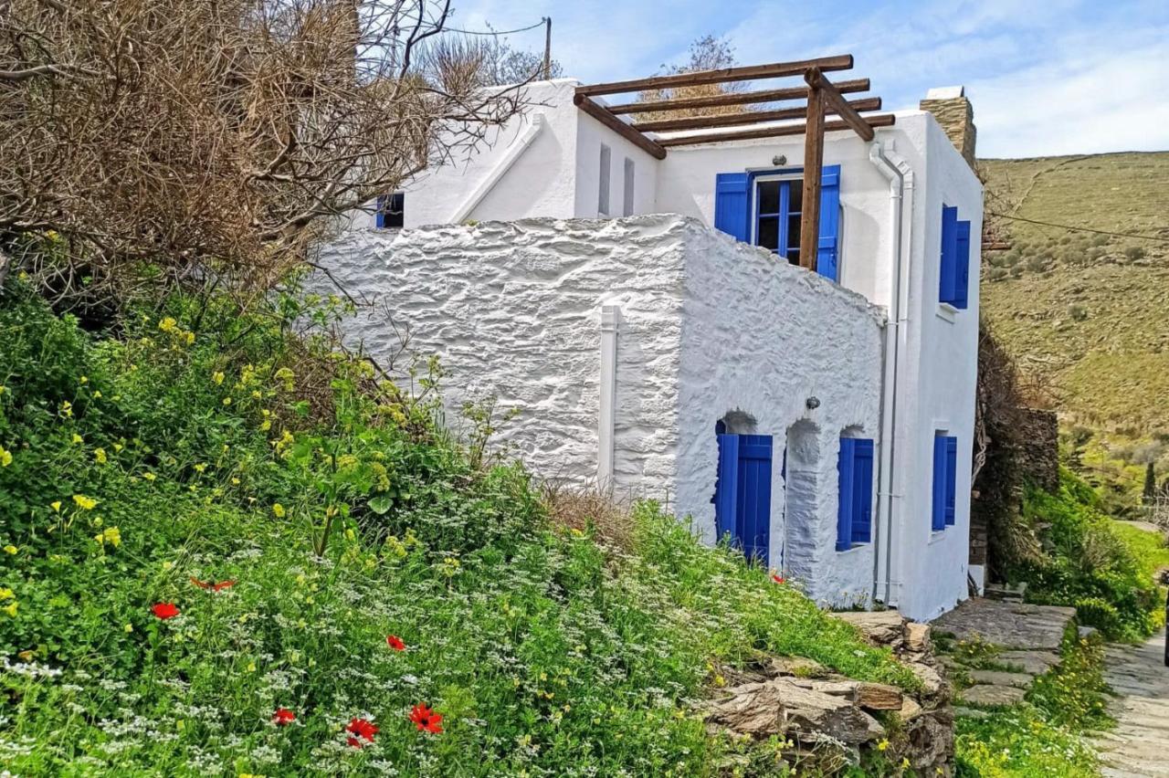Traditional Village House On Kea Milopotamos  Exterior photo